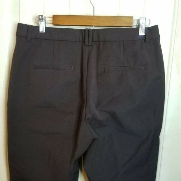 Gant Womens Size 14 Black Coffee Solid Tapered Dress Pants - Picture 10 of 11